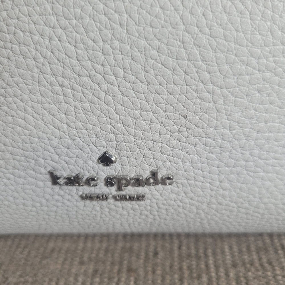 Kate Spade Leila Light Blue 3 Compartment leather double handle shoulder bag. - Picture 2 of 9
